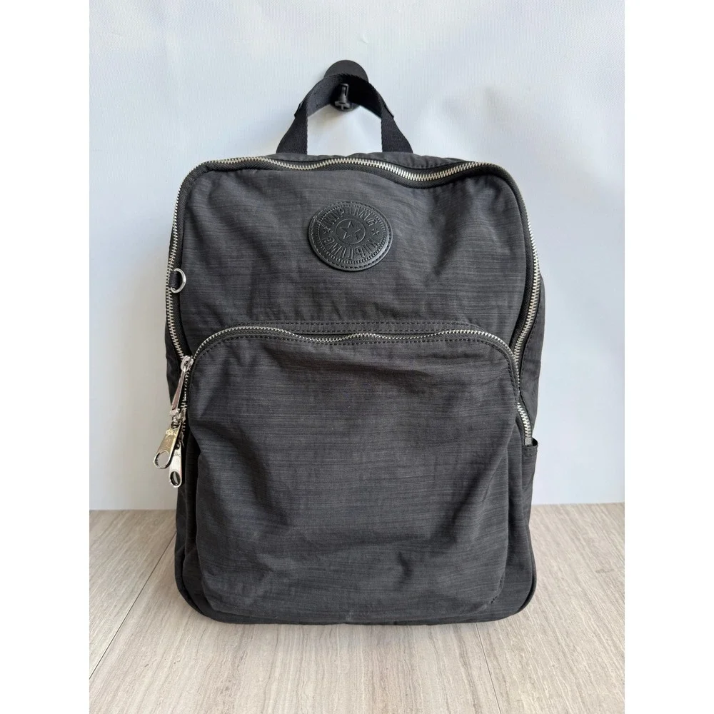 Kipling Seoul Large Laptop Backpack Black Nylon Travel School Utility Bag